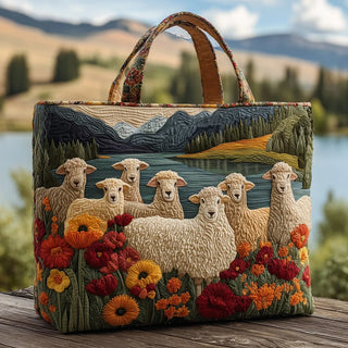 Artisanal Bag - Sheep by the Lake
