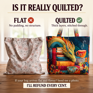 Artisan Bag - Dragon Reader with Books and Mugs