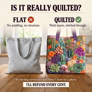 Artisanal Tote Bag - Succulent Garden
