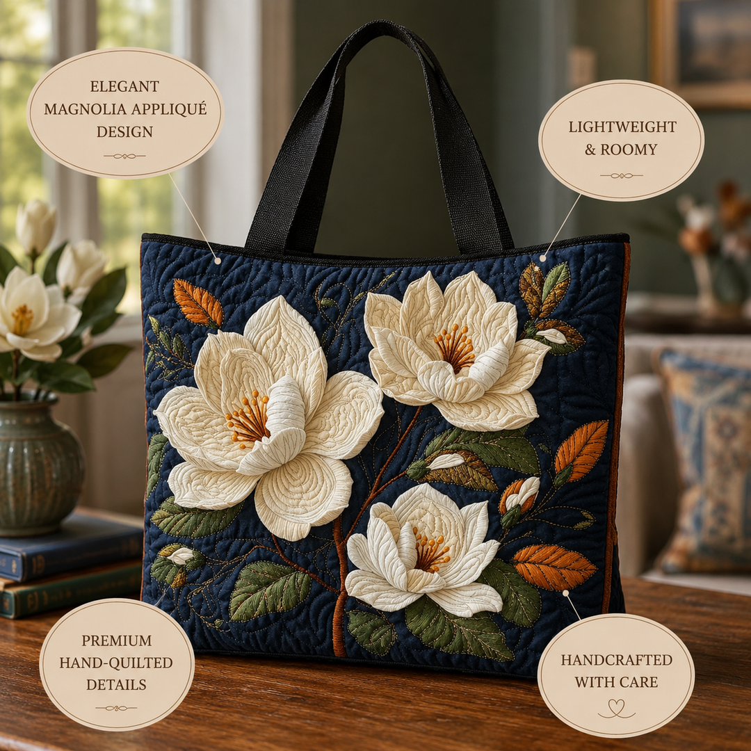 Artisan Quilted Bag - Delicate Magnolia