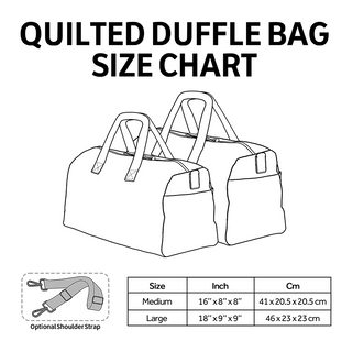 Sunset Journey Quilted Duffle Bag